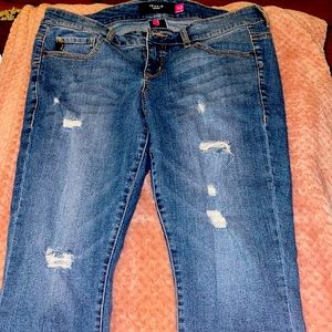Torrid ripped capri pants